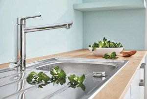 Смеситель для кухни Grohe BauEdge 2020 31696000 купить в интернет-магазине сантехники Sanbest