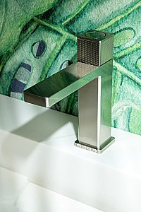 Смеситель для раковины Boheme QUAD 159-NB никель брашированный купить в интернет-магазине сантехники Sanbest