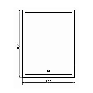 Зеркало Comforty Гиацинт 60 00-00005262 в ванную от интернет-магазине сантехники Sanbest