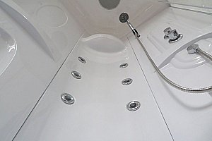 Душевая кабина Royal Bath RB90HK2-T 90x90  профиль белый/стекло прозрачное купить в интернет-магазине Sanbest