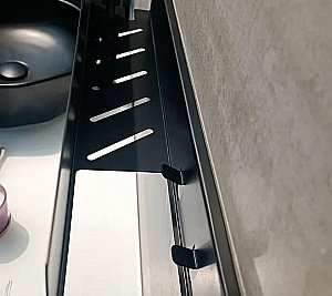 Полка Aquanet Магнум Н 341533 50 черная матовая купить в интернет-магазине сантехники Sanbest