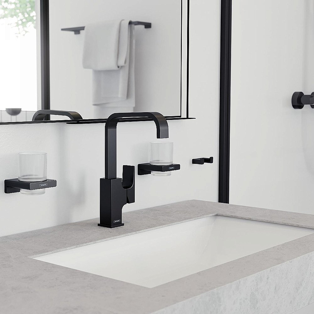 Крючок Hansgrohe AddStoris 41755670 черный матовый купить в интернет-магазине сантехники Sanbest