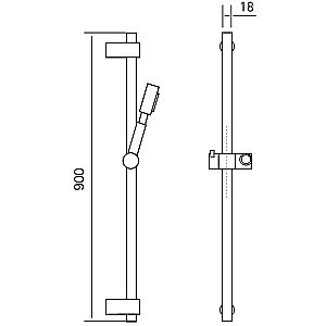 Душевая гарнитура Cisal Xion DS010630D1 купить в интернет-магазине сантехники Sanbest