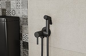 Гигиенический душ Bravat D9151BW-ENG черный купить в интернет-магазине сантехники Sanbest