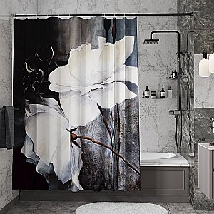 Текстильная шторка для ванны WasserKRAFT Ammer SC-70102 купить в интернет-магазине сантехники Sanbest