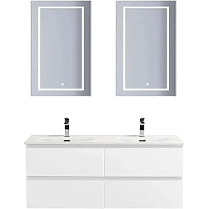 Тумба с раковиной BelBagno 120 KRAFT-1200-4C-SO-BO+BB-8099-120-2 Bianco Opaco для ванной в интернет-магазине Sanbest