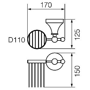 Держатель освежителя воздуха Veragio Gialetta VR.GIL-6453.DO купить в интернет-магазине сантехники Sanbest