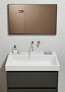 Раковина GSI NUBES 80 9622011 белая глянцевая купить в интернет-магазине Sanbest