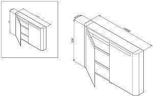 Зеркальный шкаф AM.PM Sensation 100 зеленый купить в интернет-магазине сантехники Sanbest