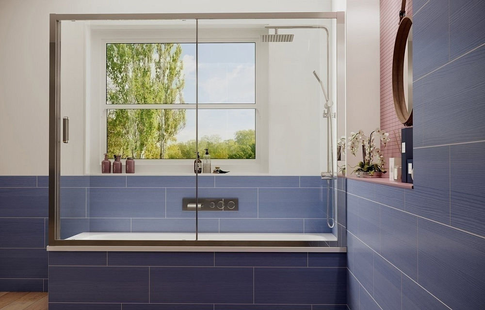 Шторка для ванны Ambassador Bath Screens 150x140 16041104 купить в интернет-магазине Sanbest