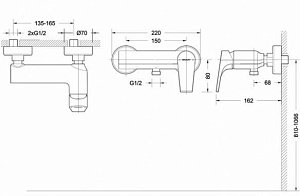 Смеситель для душа Bravat VEGA F9119177CP-01 купить в интернет-магазине сантехники Sanbest