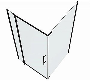 Душевой уголок Bravat BLACKLINE BS090.3113A 90х90 стекло прозрачное/профиль черный купить в интернет-магазине Sanbest