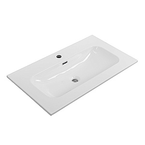 Тумба с раковиной Cezares ECO-CER-N-800-2C-SO-GSO-P+CZR-8073-80 Темно-серая матовая для ванной в интернет-магазине Sanbest