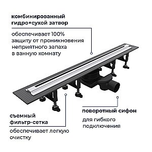 Душевой трап RGW SDR-55 79215580-01 80 хром купить в интернет-магазине Sanbest