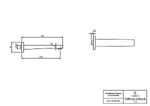 Излив для ванны Villeroy&Boch Architectura Square TVT125002000K5 черный матовый купить в интернет-магазине сантехники Sanbest