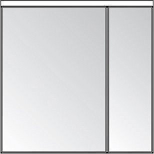 Зеркальный шкаф Акватон Брук 80 купить в интернет-магазине сантехники Sanbest