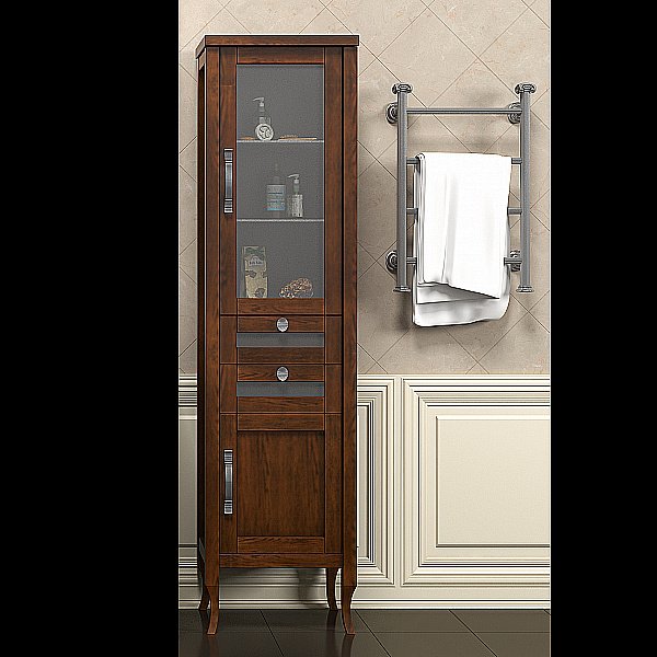 Пенал Опадирис Мираж 45 светлый орех для ванной в интернет-магазине сантехники Sanbest