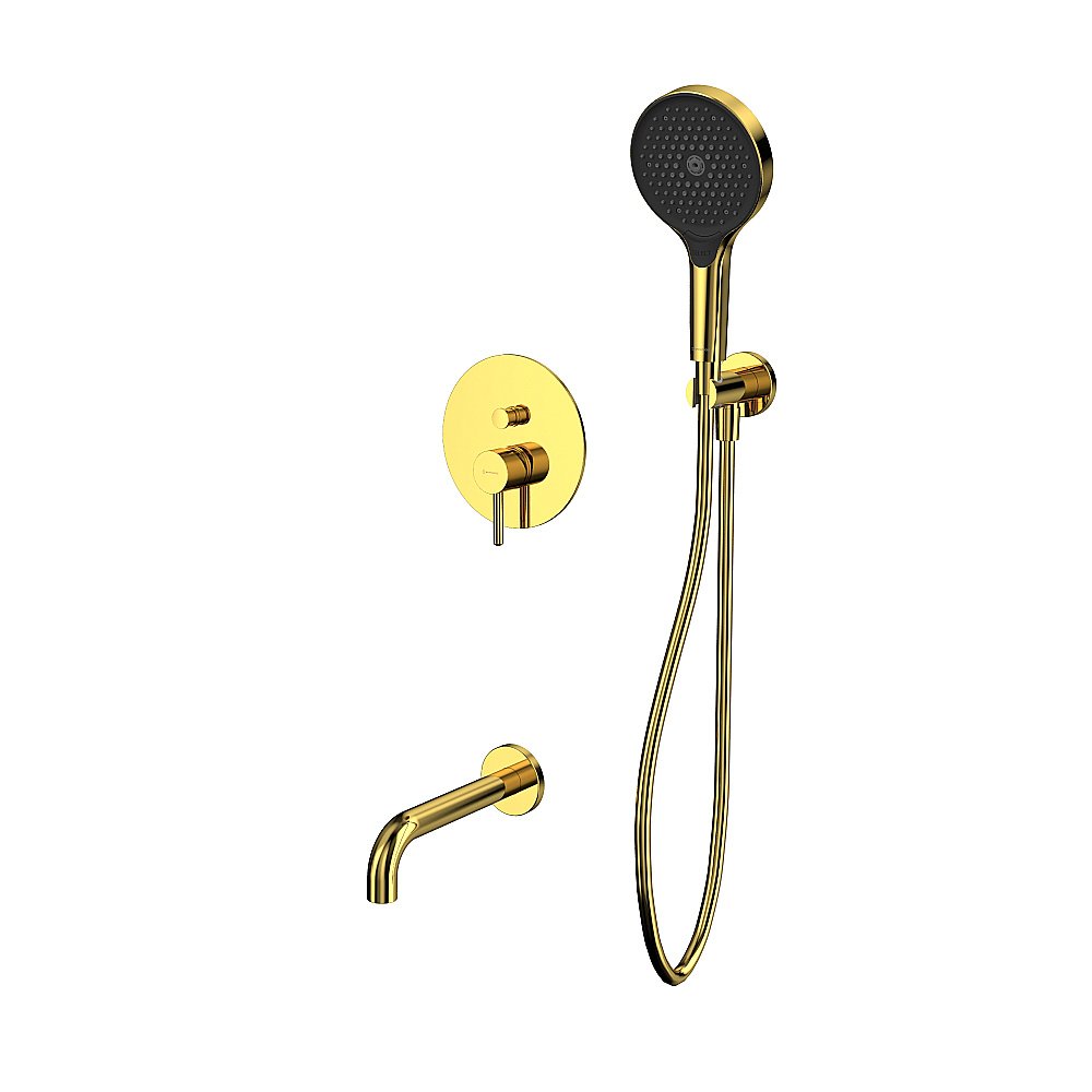 Смеситель для ванны WhiteCross Y YSET06TOPGL золото купить в интернет-магазине сантехники Sanbest