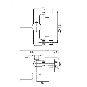 Смеситель для душа PAINI Cox 78CR511 хром купить в интернет-магазине сантехники Sanbest