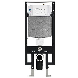 Унитаз с инсталляцией WeltWasser AMBERG 497 + BAARBACH 004 GL-WT + AMBERG RD-CR купить в интернет-магазине Sanbest