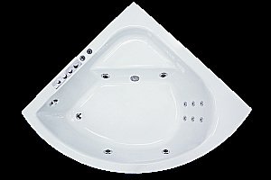Акриловая ванна Royal Bath Rojo Comfort RB375201CO 150x150 белая с гидромассажем купить в интернет-магазине Sanbest