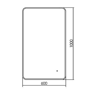 Зеркало ABBER See AG6112SCG 60x100 золото в ванную от интернет-магазине сантехники Sanbest