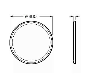 Зеркало Azario Classico Cerchio 80 CS00079360 в ванную от интернет-магазине сантехники Sanbest