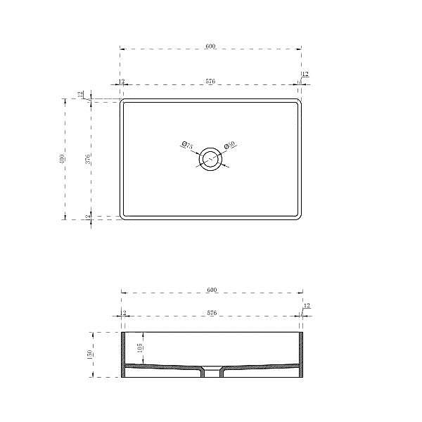 Раковина накладная прозрачная ABBER Kristall AT2803Onyx черная купить в интернет-магазине Sanbest