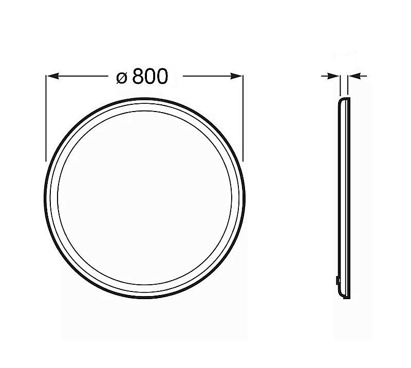 Зеркало Azario Classico Cerchio 80 CS00079360 в ванную от интернет-магазине сантехники Sanbest