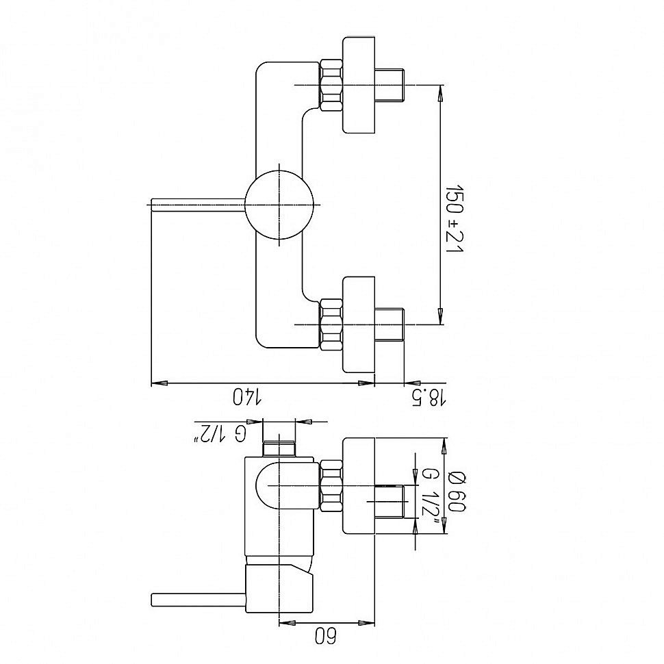 Смеситель для душа PAINI Cox 78CR511 хром купить в интернет-магазине сантехники Sanbest
