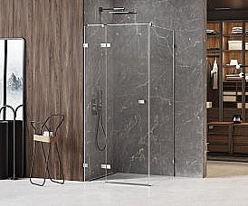 Душевой угол NEW TRENDY AVEXA EXK-1501 110х120 стекло прозрачное/профиль хром, левый купить в интернет-магазине сантехники Sanbest