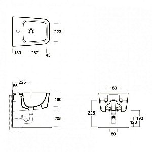 Биде подвесное SIMAS Degrad DE29 купить в интернет-магазине Sanbest