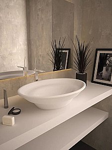 Раковина накладная Bien Dune 53 DNLG05301FD0W3000 белая купить в интернет-магазине Sanbest