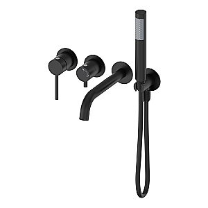 Смеситель для ванны встраиваемый WONZON & WOGHAND STICK, Черный матовый (WW-889017-MB) купить в интернет-магазине сантехники Sanbest