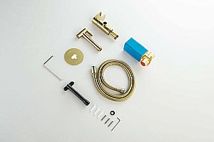 Гигиенический душ Aquatek Оберон AQ1024BG золото шлифованное купить в интернет-магазине сантехники Sanbest