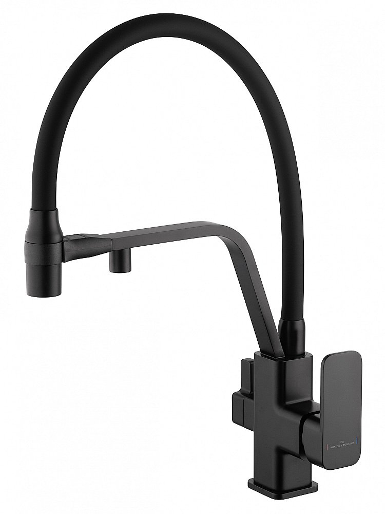 Смеситель для кухни WONZON & WOGHAND WW-88458013-MB черный матовый купить в интернет-магазине сантехники Sanbest