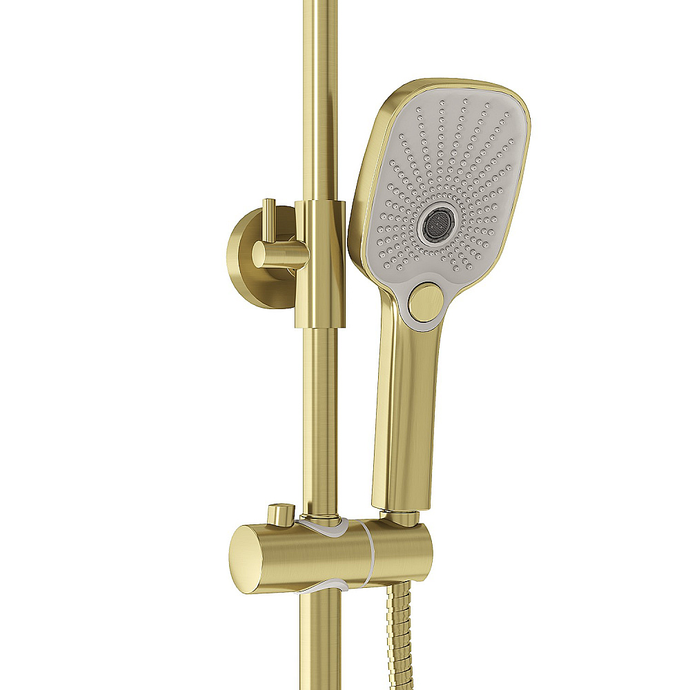 Душевая система Grossman Mercury 500.K35.10.320 золото брашированное купить в интернет-магазине сантехники Sanbest