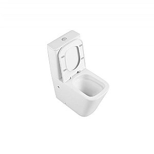 Унитаз-компакт Abber Rechteck AC1210T белый, с крышкой микролифт, с бачком, безободковый, слив-торнадо купить в интернет-магазине Sanbest