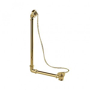 Слив-перелив Burlington W4/CW4/W5/CW5 GOL золото купить в интернет-магазине сантехники Sanbest