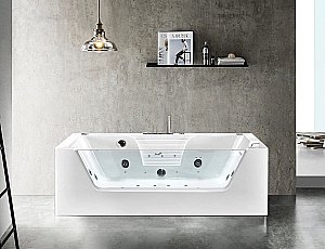 Ванна акриловая CeruttiSpa 9957 180x85 с гидромассажем белая купить в интернет-магазине Sanbest