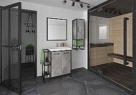 Тумба с раковиной Style Line Лофт 80/100 для ванной в интернет-магазине Sanbest