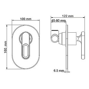 Смеситель для душа WasserKRAFT Kammel 1851 купить в интернет-магазине сантехники Sanbest