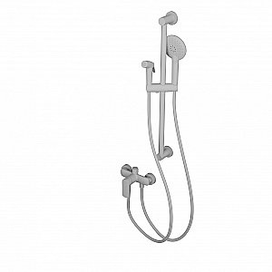 Смеситель для душа с гарнитуром WONZON & WOGHAND WW-A4888-MW белый матовый купить в интернет-магазине сантехники Sanbest