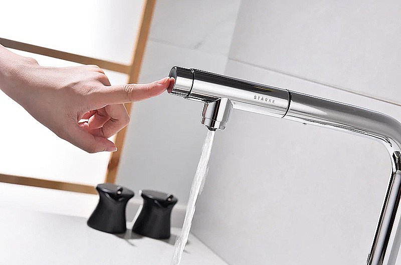 Смеситель для кухни Paulmark Viper Vi213105-CR хром купить в интернет-магазине сантехники Sanbest