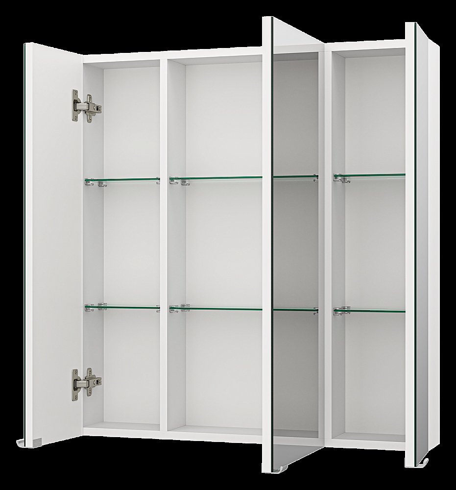 Зеркальный шкаф Misty Аура 75 Э-Аур02075-01 белый купить в интернет-магазине сантехники Sanbest