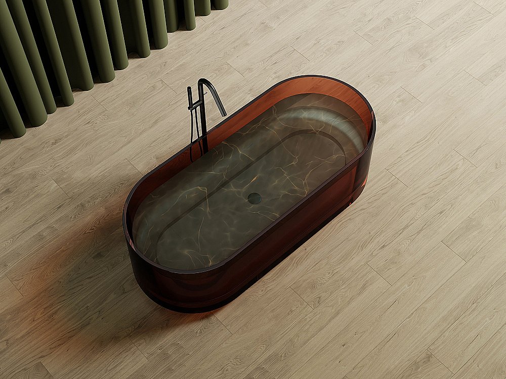 Ванна Abber 170х75 AT9708Opal коричневая купить в интернет-магазине Sanbest