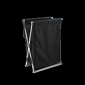 Корзина для белья Decor Walther Cross WB черная купить в интернет-магазине сантехники Sanbest