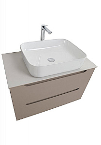 Тумба с раковиной и столещницей BelBagno 90 ETNA-900-2C-SO-CO+KEP-90-BO бежевая матовая для ванной в интернет-магазине Sanbest