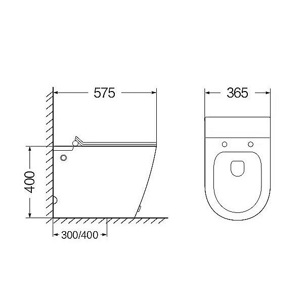 Унитаз SantiLine SL-5030MB безободковый, с крышкой микролифт, импульсный смыв, черный матовый купить в интернет-магазине Sanbest
