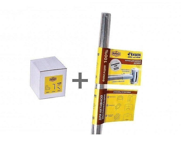 Карниз для ванной Fixsen FX-25144 180 купить в интернет-магазине сантехники Sanbest